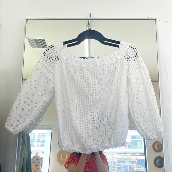 Temptation Positano Maira Top in Bianco - Picture 1 of 2